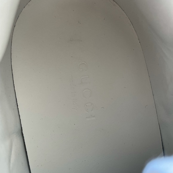 ❌SOLD❌Gucci Ace Star Embroidered Stripe Leather Sneaker White Sneaker - Picture 4 of 15